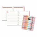 Cambridge Cher Weekly/Monthly Planner, Plaid, 11x9.25, Pink/Blue/Orange Cover, 12-Month Jan to Dec: 2024 1676905